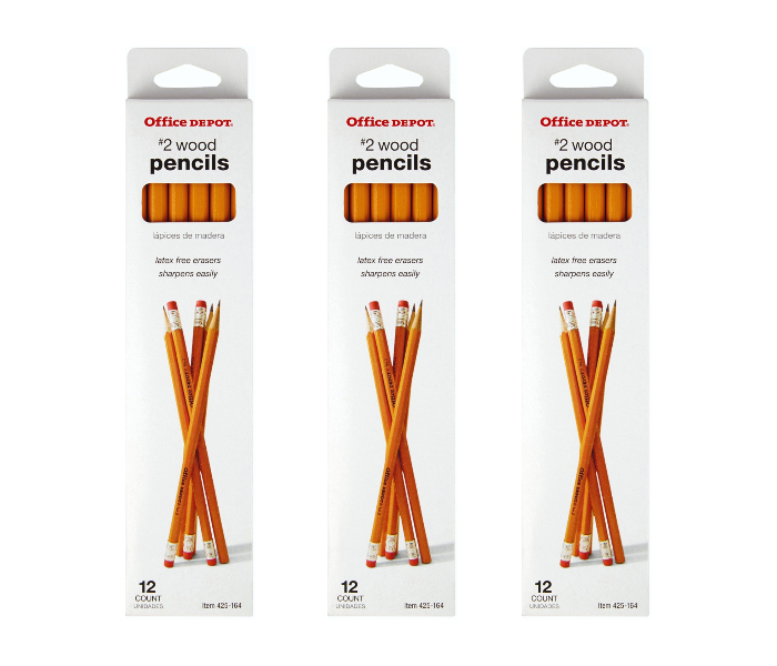Office Depot 36-pack Wood Pencils Lead M66309 