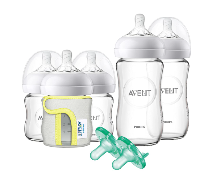 Philips avent natural glass bottle baby hot sale gift set