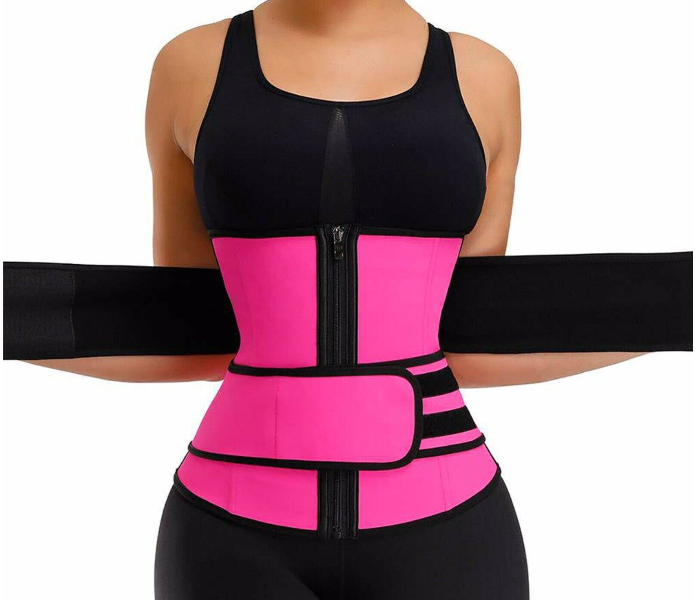 Neoprene Waist Trainer Belt Women Weight Loss Hot Sweat Body Shaper  Slimming Corset Black price in UAE,  UAE