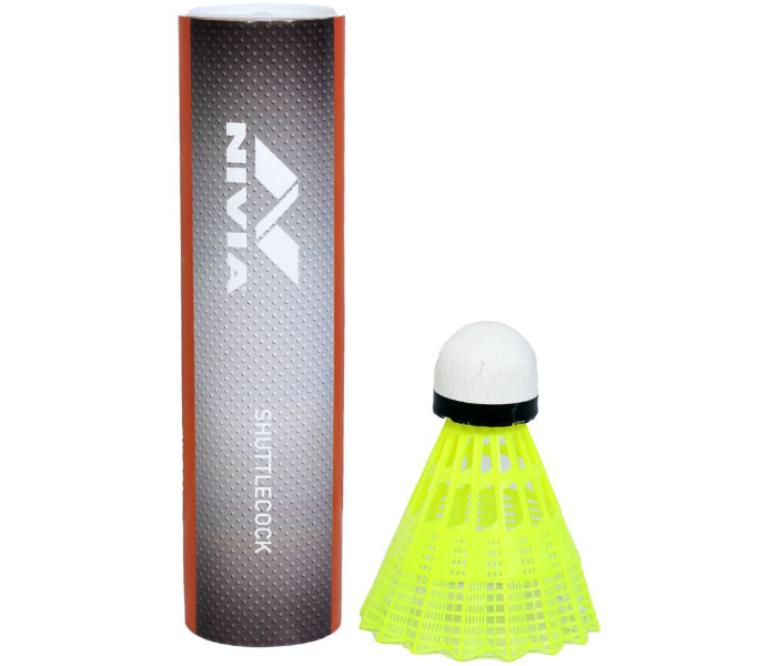NIVIA Nylon Badminton Shuttlecock (Pack of 6)