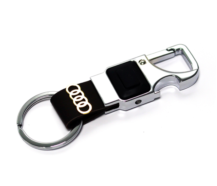 Auto Car Keychain Black Leather Business Key Chain for Key Fob and Key With  Metal Carabiner Hook, Audi price in UAE,  UAE