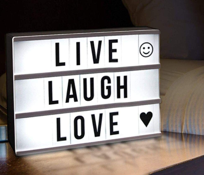 A4 A5 A6 Size LED Combination Night Light Box Lamp DIY Black/Colorful  Letters Cards USB AA Battery Cinema Lightbox White Pink