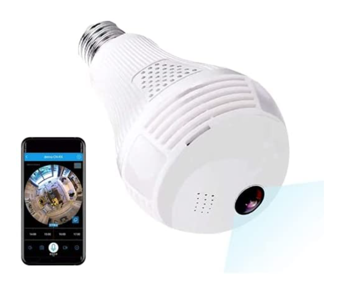 Smart panoramic sales bulb 360 camera