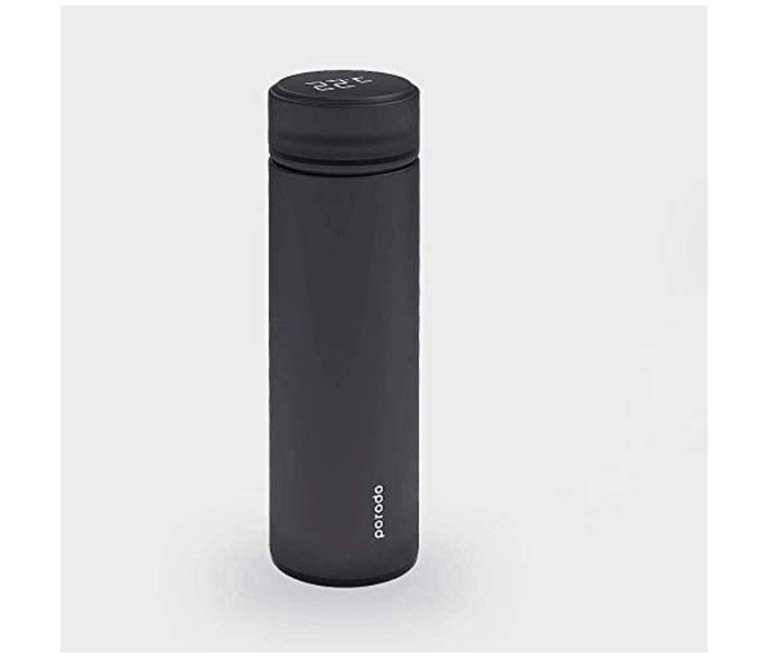 500ML Portable Smart Thermos Cup Black