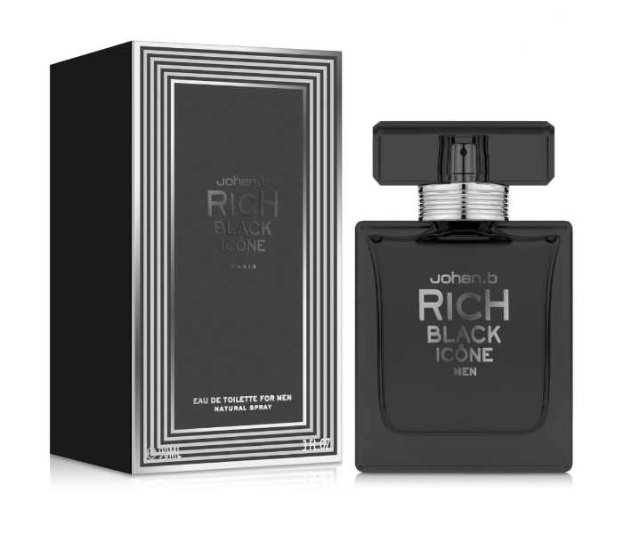 Johan B 90ml Rich Black Icone Eau De Toilette99771 | Uae.Jazp.com