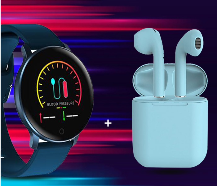 InPods 12 Twin Bluetooth Headset Blue +101809