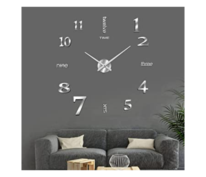 Buy Generic 3D Wall Clock Mirror 124531 Price in Qatar, Doha