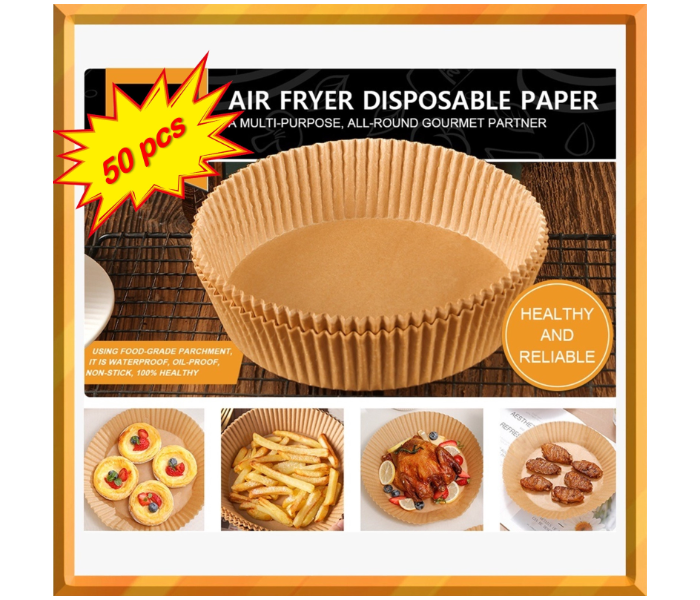 50Pcs Air Fryer Paper, Air Fryer Liners, Disposable Dutch Oven
