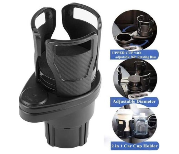 Car Cup Holder / Holds 2 Cups Simultaneously / Adjustable Handle Size in  Qatar