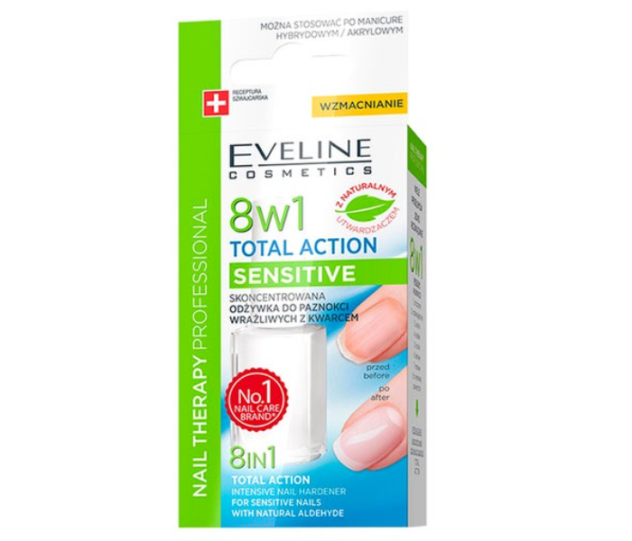 Eveline Nail Therapy Professional Total Action 8-in-1 Nail Conditioner  Intensive 12ml - Clicks