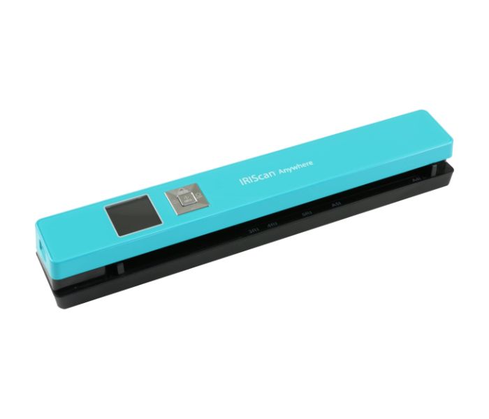 IRIScan Book 5 Turquoise Wi-Fi Cordless Portable Full Page Scanner