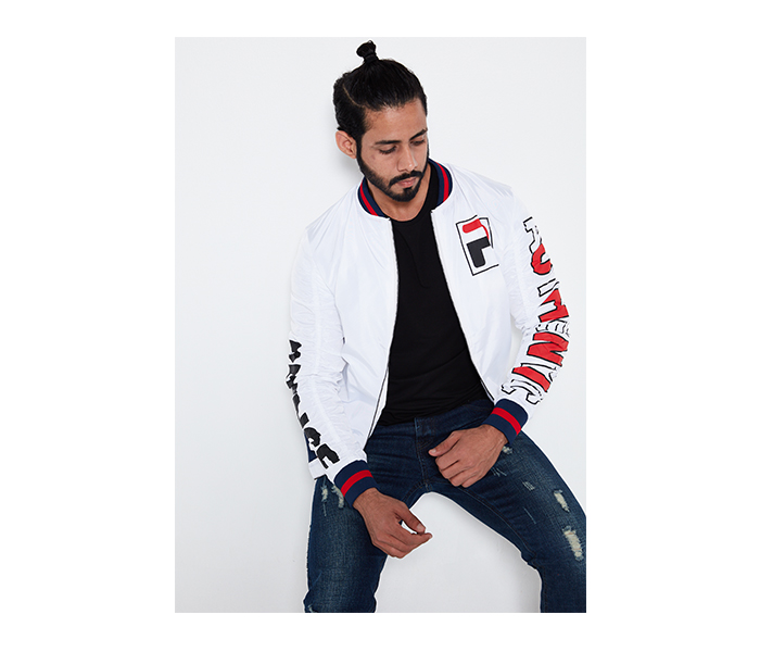 Buy Lynk LY10034 Printed Bomber Jacket 