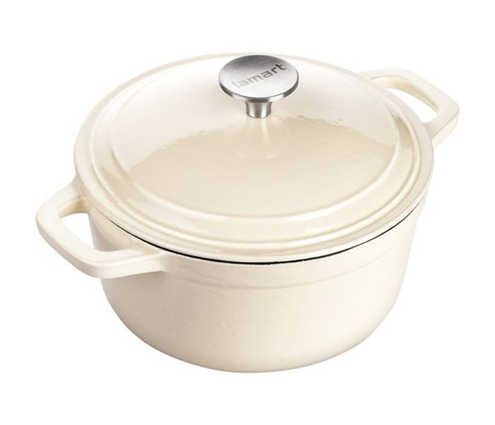 Lamart LT1060 2.5L Cast-Iron Pot with Lid, C7254 | Uae.Jazp.com