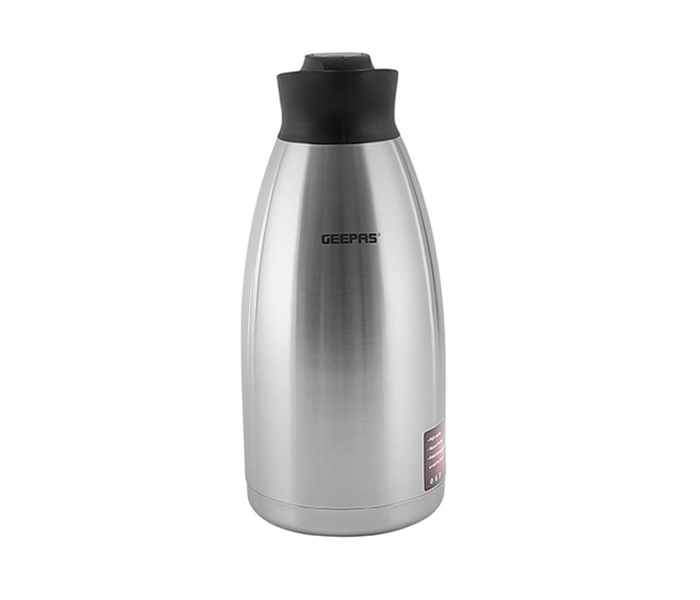 Geepas Vacuum Flask, 1.2L  Stainless Steel Vacuum Bottle Keep Hot