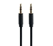 Promate LinkMate-A1L Premium 3.5mm FlexShield PVC Coated AUX Audio Cable - Black