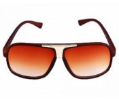AHBrown Matted Mirrored Sunglasses Unisex Image