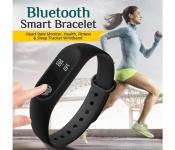 Universal M2 Bluetooth Smart Bracelet Heart Rate Monitor, Health, Fitness & Sleep Tracker Wristband For Android & iOS - Black