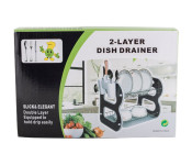 DND DDPR13856 2 Layer Dish Rack Multicolor