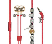 Promate VOGUE-2 Wristband Style Wired Stereo Earphone - Red