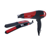 Geepas GHF86036 Hair Dryer With Hair straightener Image