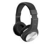 Promate Tango-Bt Foldable On-Ear Wireless Stereo Headset with Built-In Music Controls, Black