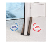 Taqdeer Tw-30345-LP Twin Draft Guard Energy Saving Under Door Draft Stopper 