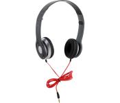 Compact Tri-Fold Design High Definition Single Pin Wired Stereo Headphones - Black
