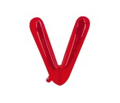 Party Time V-RE-803379 Letter V 16 Inch Foil Balloon Red  - Similar Product Imag - ID 19799