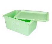 Taqdeer YN-911 5 Litre Smiley Finishing Plastic Storage Box - Green