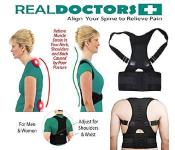 Real Doctors Back Posture Support Brace XL JA023-5 -  Black   - Similar Product Imag - ID 39330