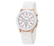 Geneva Silicone Band Woman Watch - White  - Similar Product Imag - ID 40399