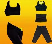 Taqdeer 1545 3 Pieces New Hot Neoprene Body Shaper Set - Black - XL  - Similar Product Imag - ID 24511