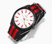 Himi Narsim Classique Fashion Watch Unisex Black/Red