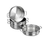 Korkmaz KO-A1524 6 Litre Stainless Steel Perla Steamer with Lid - Silver  - Similar Product Imag - ID 46806