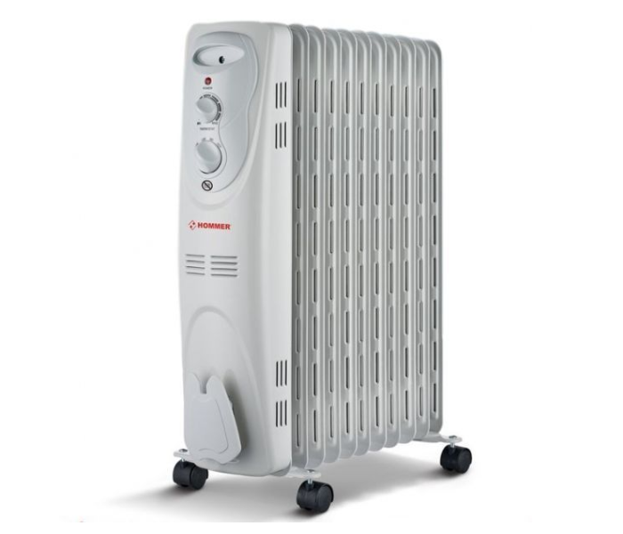 Hommer Heater Oil Radiator Heater HSA204-04, 13 Ribs, 2500 Watts