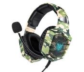 Onikuma K8 Stereo Gaming Headset with Microphone and LED Light - Camouflage Green  - Similar Product Imag - ID 45649