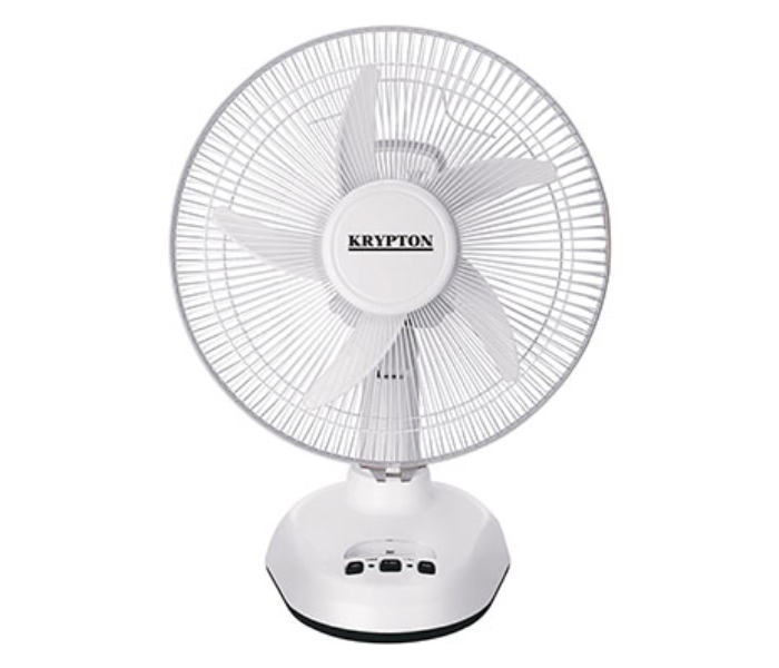 Krypton KNF6065 12” Rechargeable Fan White