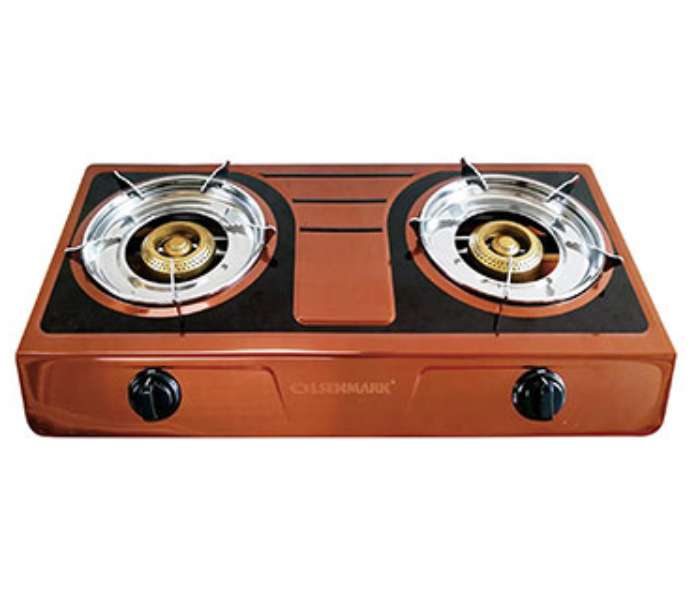 Olsenmark OMK2331 Stainless Steel Double Gas Burner Brown Image