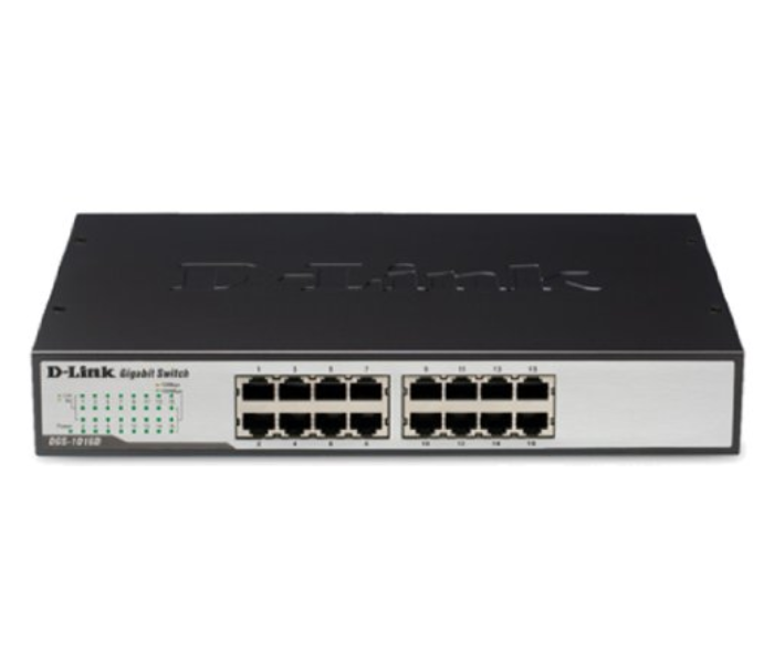 D Link DGS-1016D 16 Port Copper Gigabit Switch Black  - Similar Product Imag - ID 47547