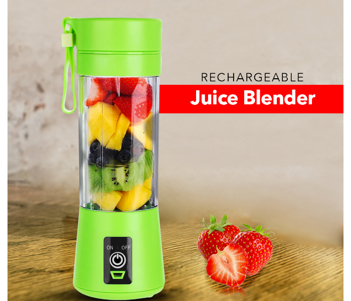 Portable Rechargeable Juice Blender with 6 Stainless Steel Blade - Green  - Similar Product Imag - ID 47417