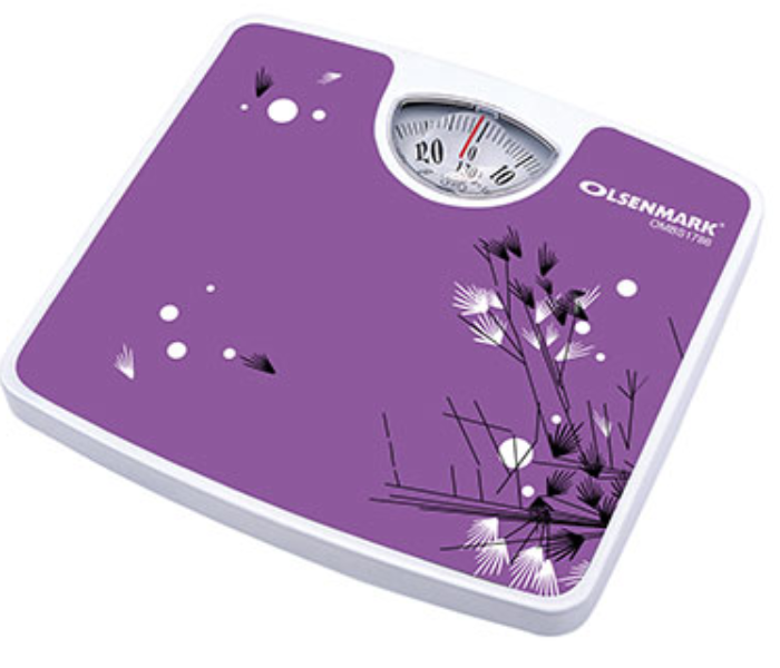Olsenmark OMBS1786 Mechanical Personal Scale Purple