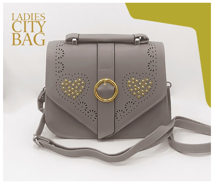 Victoria Mini City Design Beautiful Sling Bag for Women - Grey