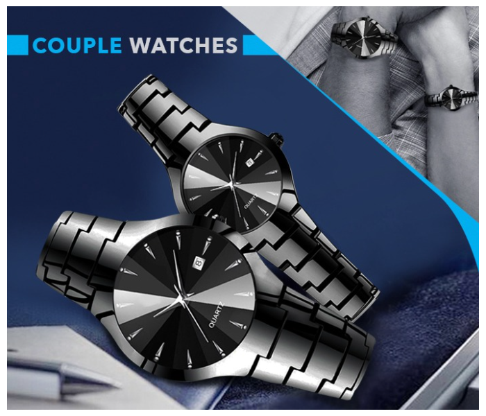 Glaze Couple Watch - Black