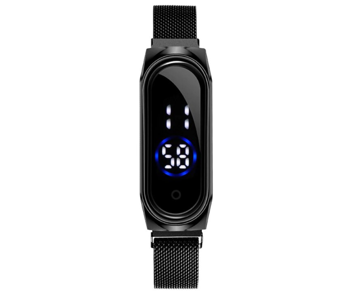 Jongo New Trend Digital Wrist Watch JA157-4 Touch Screen with Magnetic Mesh Belt - Black  - Similar Product Imag - ID 49840