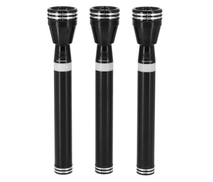 Krypton KNFL5039 3-in-1 Rechargeable LED Flash Light - Black