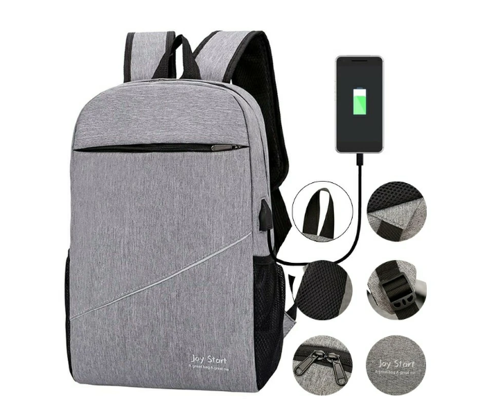 JOY START BACK PACK JA0082 - A GREAT BAG A GREAT MAN - GREY