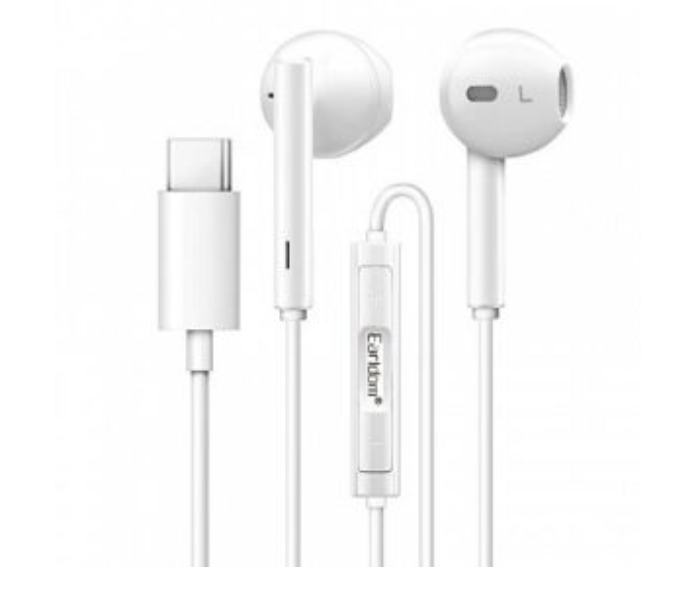 RMN ETE19/44 Earldom Popup Window Lightening Connector Earpods For Type-C - White  - Similar Product Imag - ID 51081