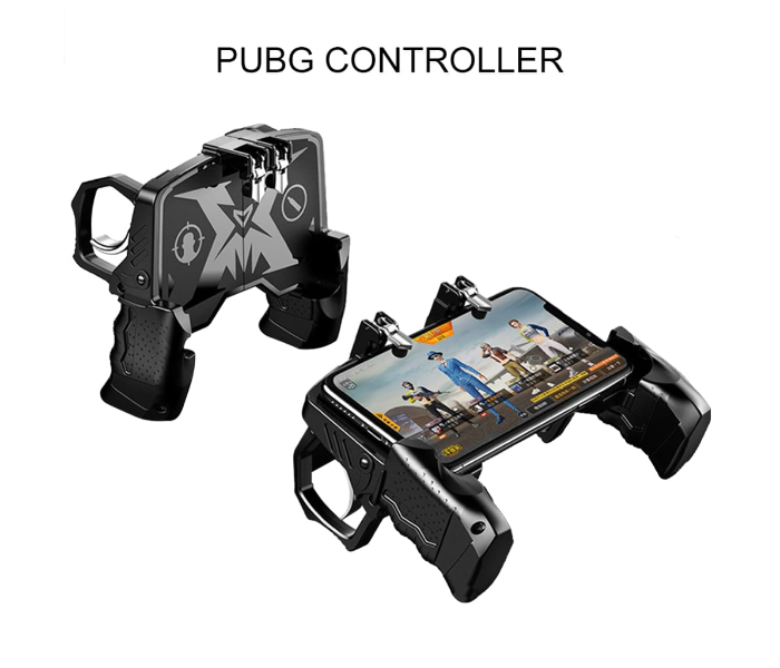  K21 Portable Pubg Game Grip Mobile Game Controller - Black