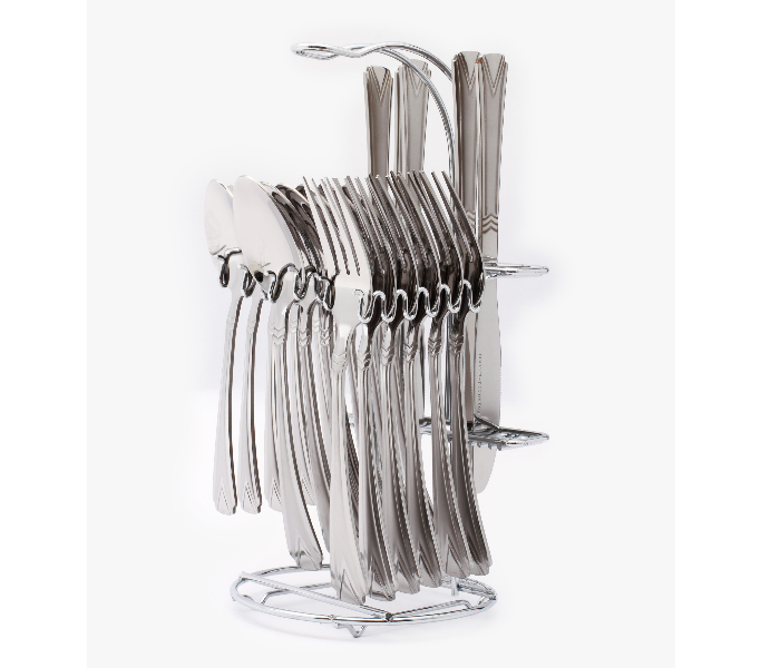 Royalford RF2086-CS24 24 Pieces Cutlery Set - Silver  - Similar Product Imag - ID 1243