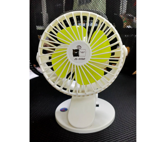 JS5520 Mini Thinning Table Clamp Fan - White